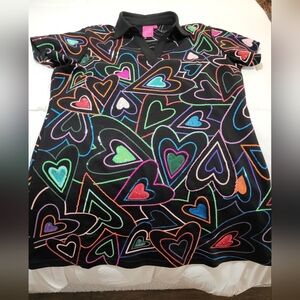 Queen Of Sparkles Colorful Heart Sequin Patterned Dress